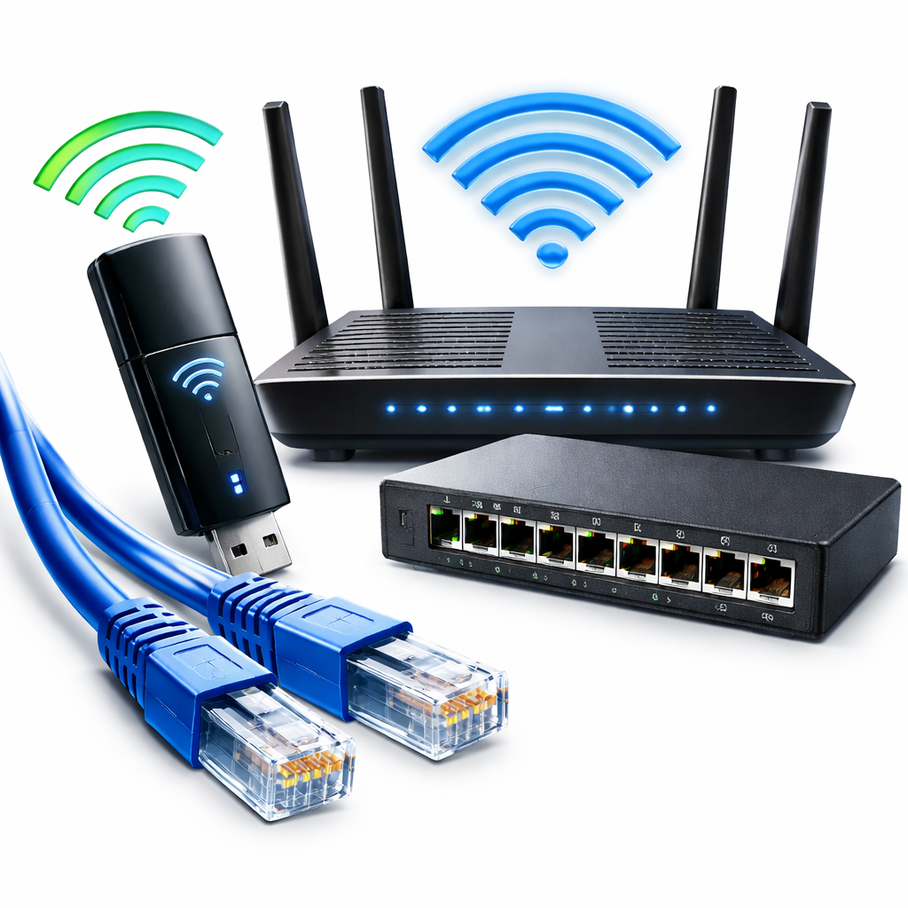 Netværk, WiFi, LAN & Bluetooth Netværk, WiFi, LAN & Bluetooth